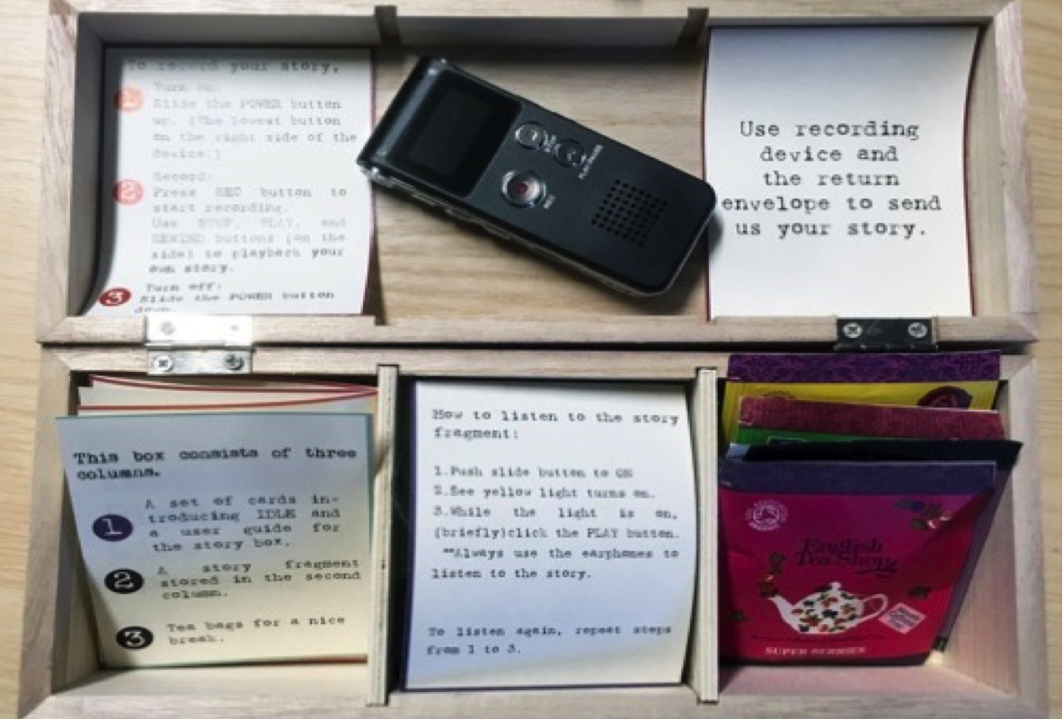 Top view of the IDLE Storytelling Box