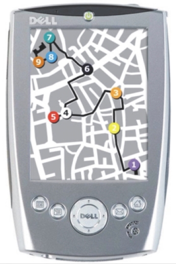 Moving City on the Screen of the Personal Digital Assistant (PDA)